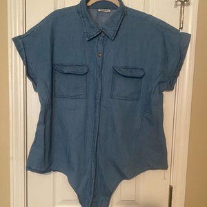 Denim jean shirt